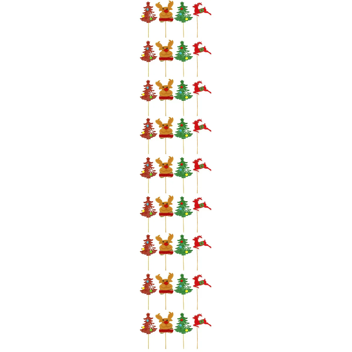 

Christmas Cake Cupcake Topper Picks Partyholiday Dessert Toppers Supplies Decoration Favors Deer Pick Merry Snowman Reindeer