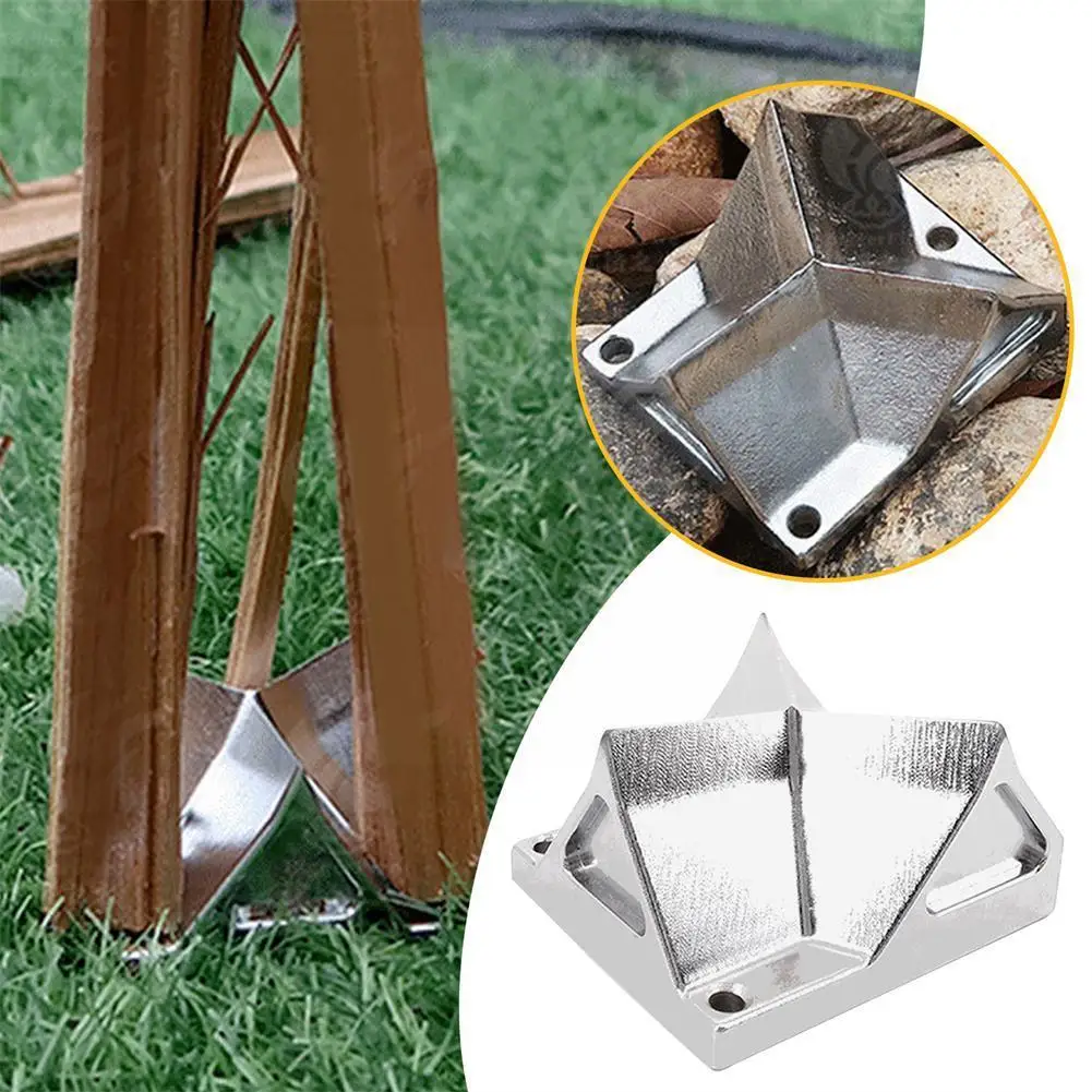 

1pcs Firewood Kindling Splitter Manual Firewood Splitting Outdoor Camping Steel Cutting Firewood Tool Portable Tool Wood Ch Z0D1