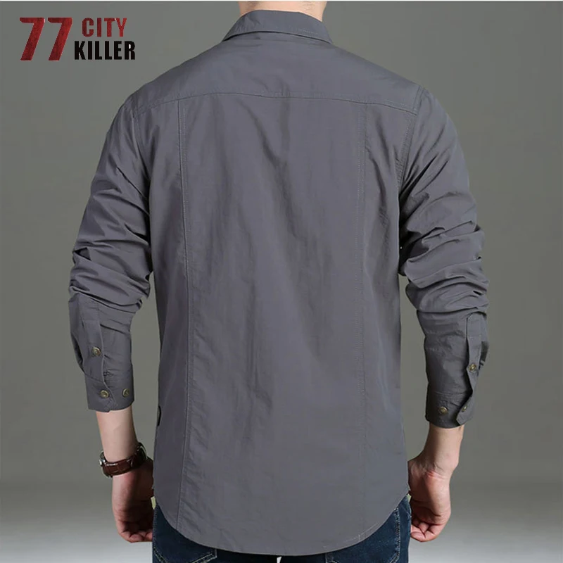 77 городская Военная униформа летние быстросохнущие рубашки + брюки-карго