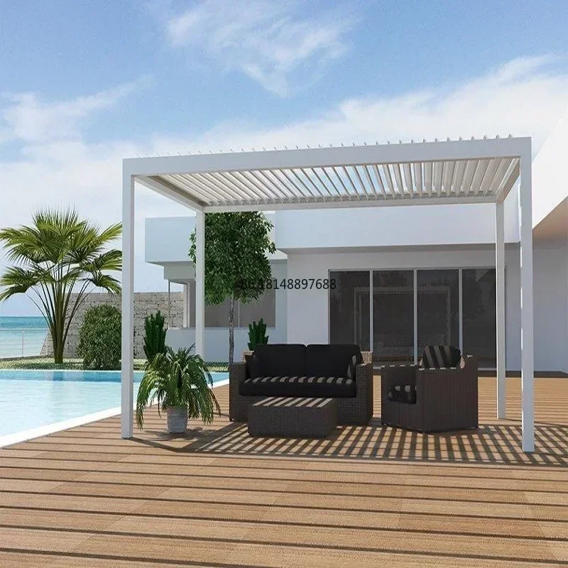 3x3 3x4 4x4 6x4 м от производителя современная уличная биоклиматическая беседка