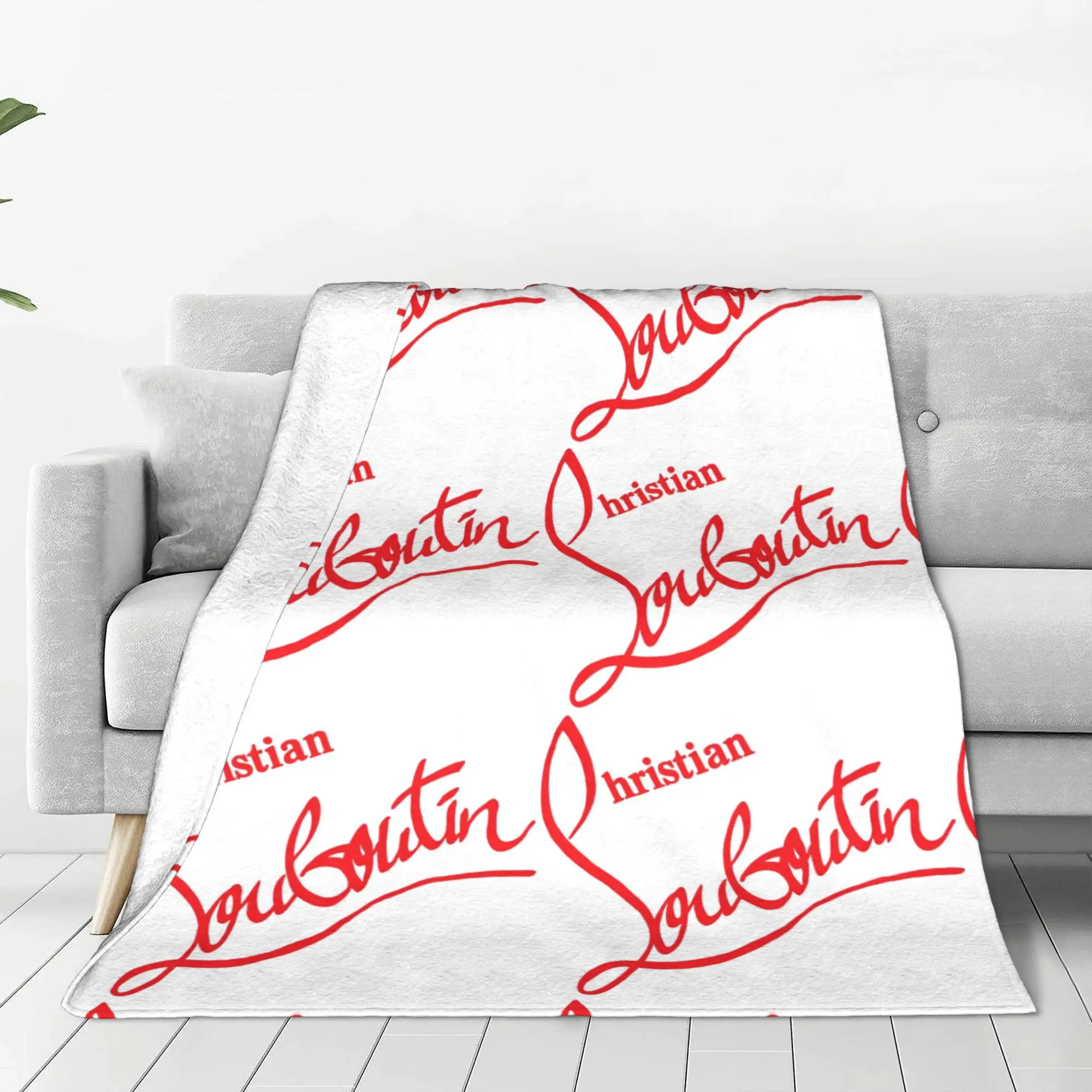 Одеяла Люboutins на высоком каблуке Christians фланелевые мягкие пледы с логотипом для