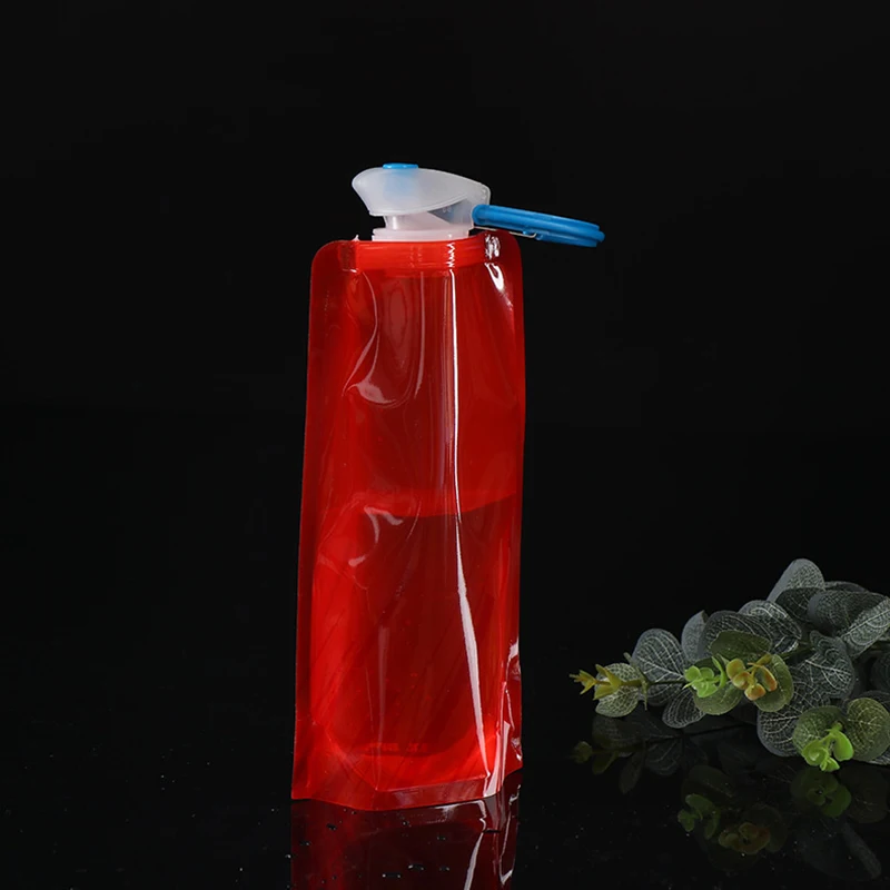 Складные бутылки для воды гибкий многоразовый дорожный мешочек мягкая фляжка