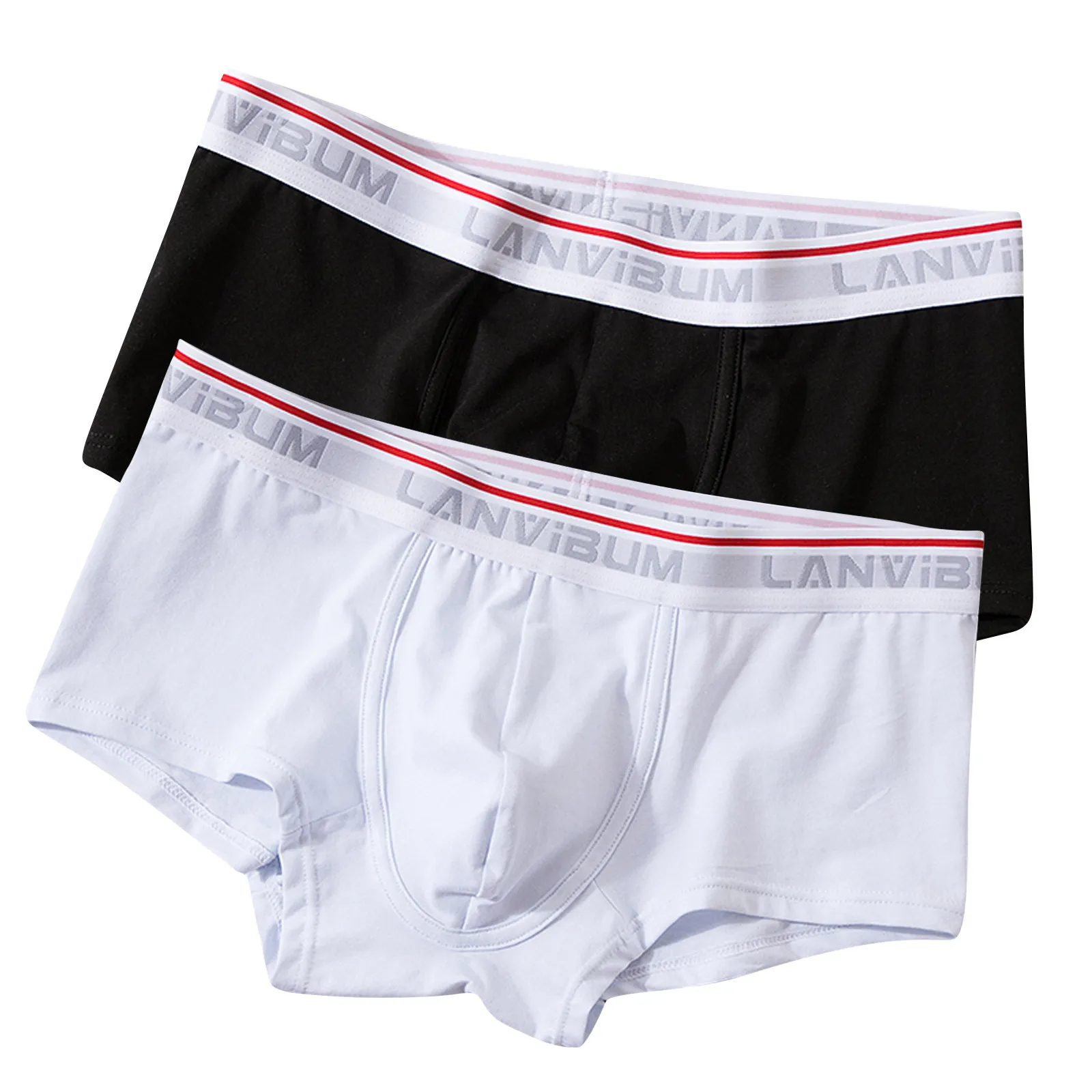 

2PC Fruit Men's Boxer Underwear Briefs Boxer Sexy Color U-Convex Breathable Men's underwear Sexy Underwear men
