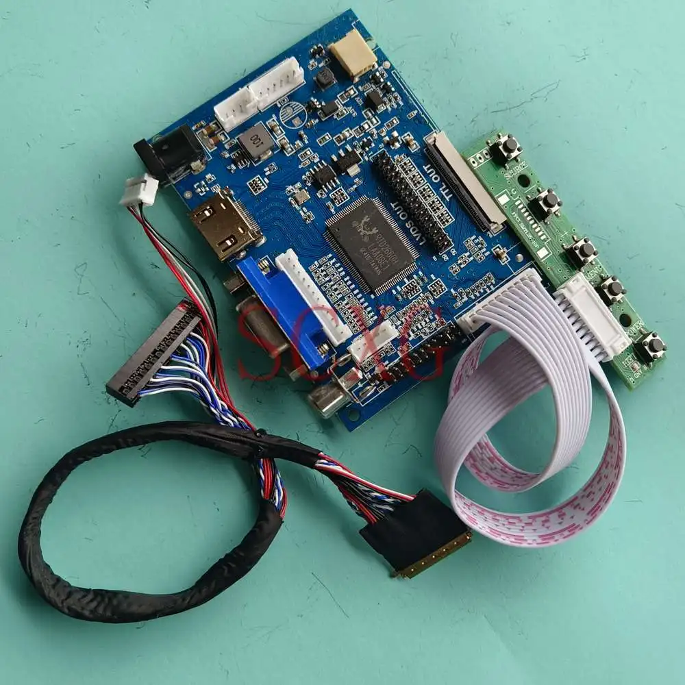 

Совместимая с VGA + AV + HDMI матричная плата контроллера для ноутбуков 1920*1080 40 Pin LVDS