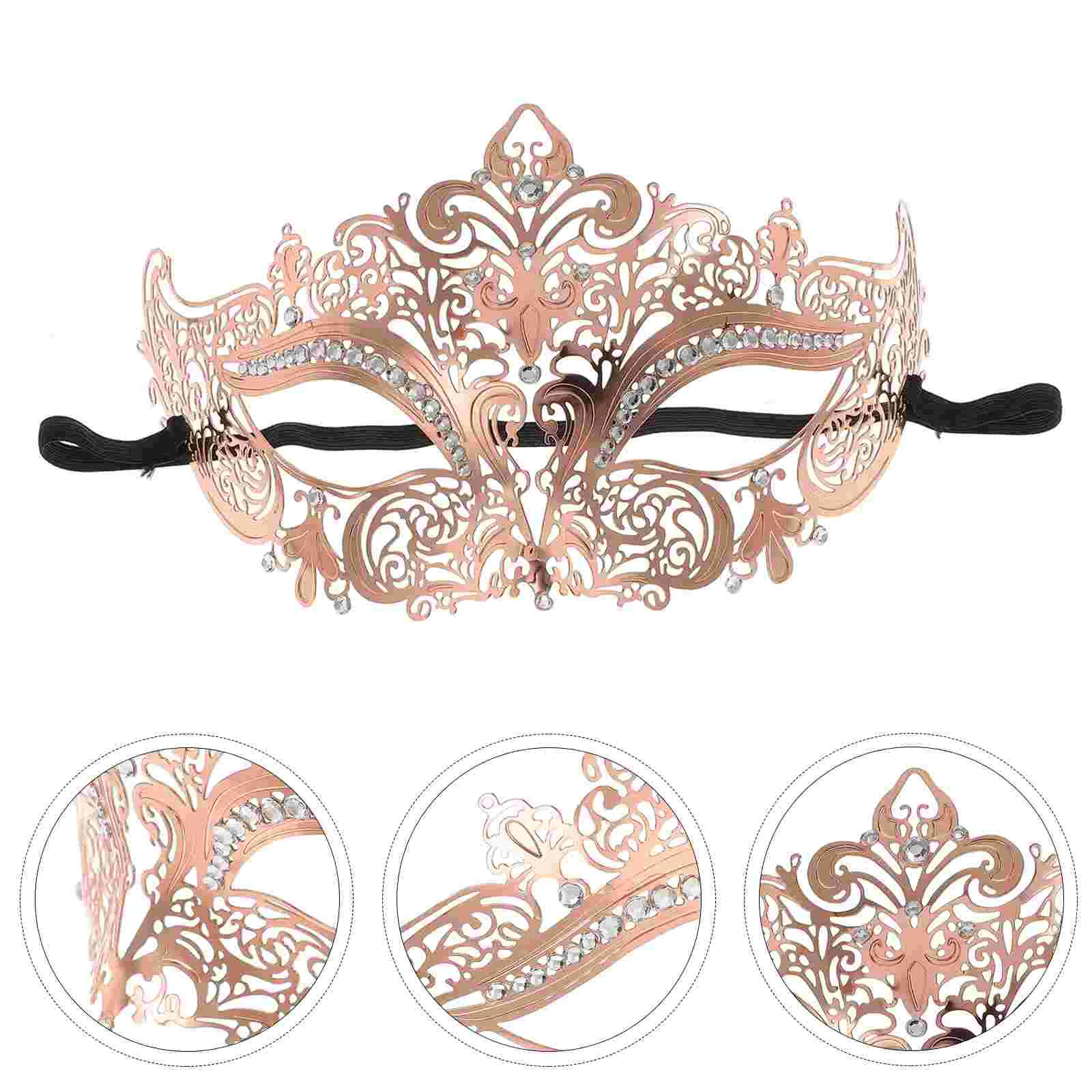 Венецианская металлическая маска инкрустированная дрель высококачественная