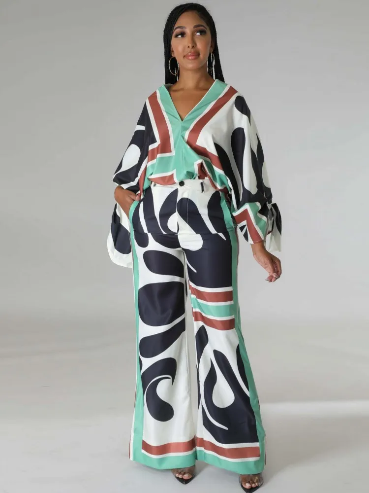 

Комплект из 2 предметов африканская одежда Нигерия Турция Африканский Дашики новый модный костюм топ и брюки Pnats для вечевечерние большого ...