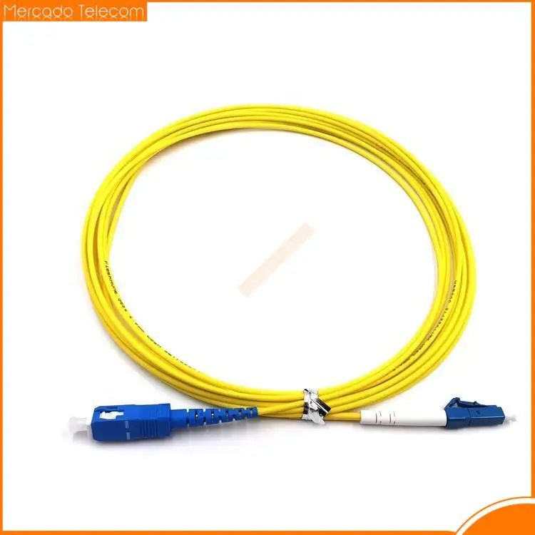 10pcs/lot LC UPC to SC UPC 1M Single mode Duplex fiber optic patch cord LC-SC 1M 2.0mm PVC FTTH fiber optic jumper cable