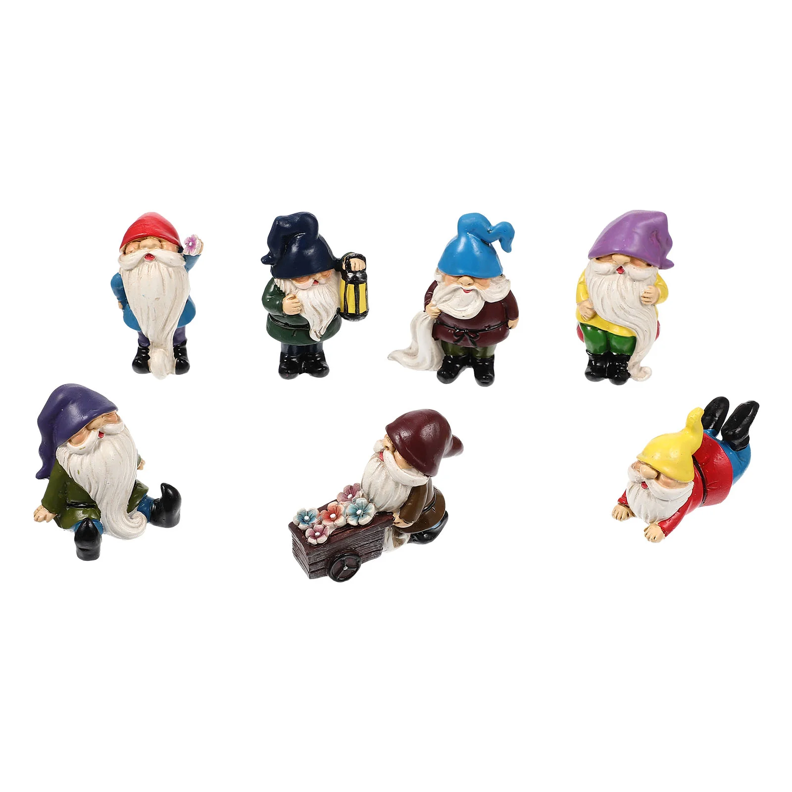 

Gnomegarden Resin Gnomes Figurines Christmas Mini Statue Miniature Sculpture Santa Ornament Figurine Elfdecor Dwarf Claus Micro