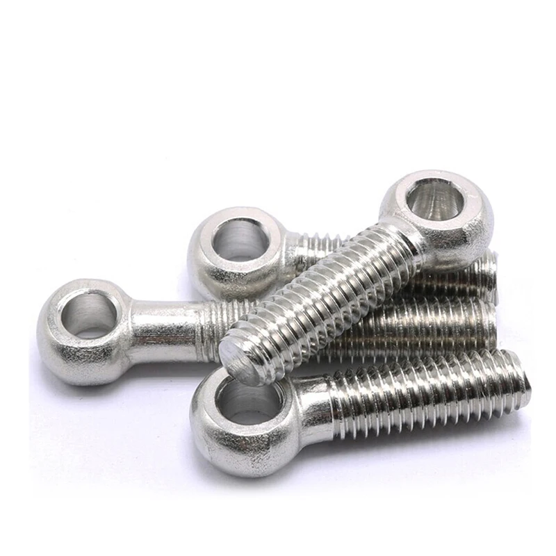 

2-10pcs/lot DIN444 Stainless Steel Eye Bolt Swing Bolts Screws Movable Joint bolt Ring screw Fisheye M12/M14/M16~M22 Screw