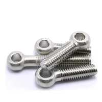2 10pcslot din444 stainless steel eye bolt swing bolts screws movable joint bolt ring screw fisheye m12m14m16m22 screw