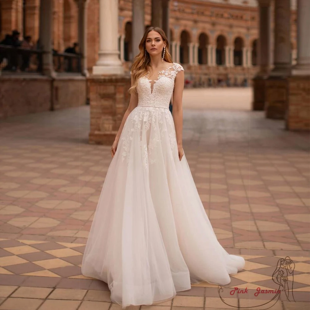 

Роскошные свадебные платья цвета слоновой кости для брака без бретелек без рукавов пляжные свадебные платья с кружевом и бисером 2023 летние платья