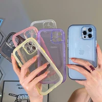 ins solid color case for iphone 13 pro max 11 pro max 12 pro max xr x xs max frosted transparent anti drop back cover bumper
