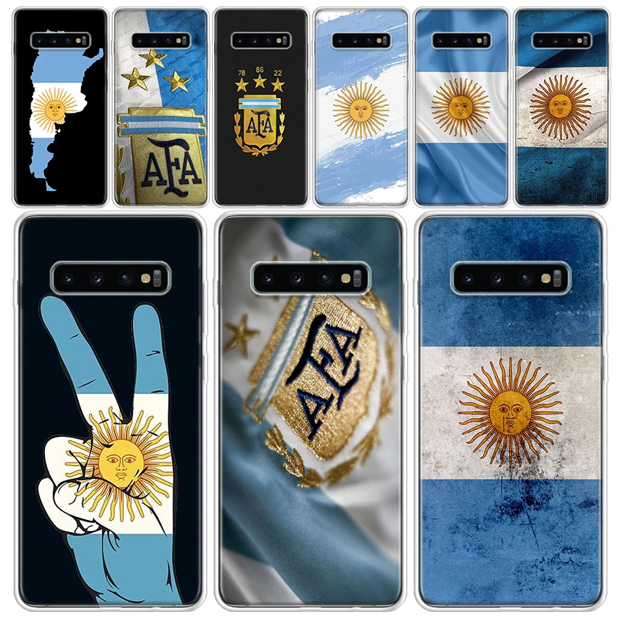 

Прозрачный мягкий чехол с флагом Аргентины для Samsung Galaxy M21 M30S M31 M32 M52 Note 20 Ultra 10 Lite 9 8 J4 J6 + J8