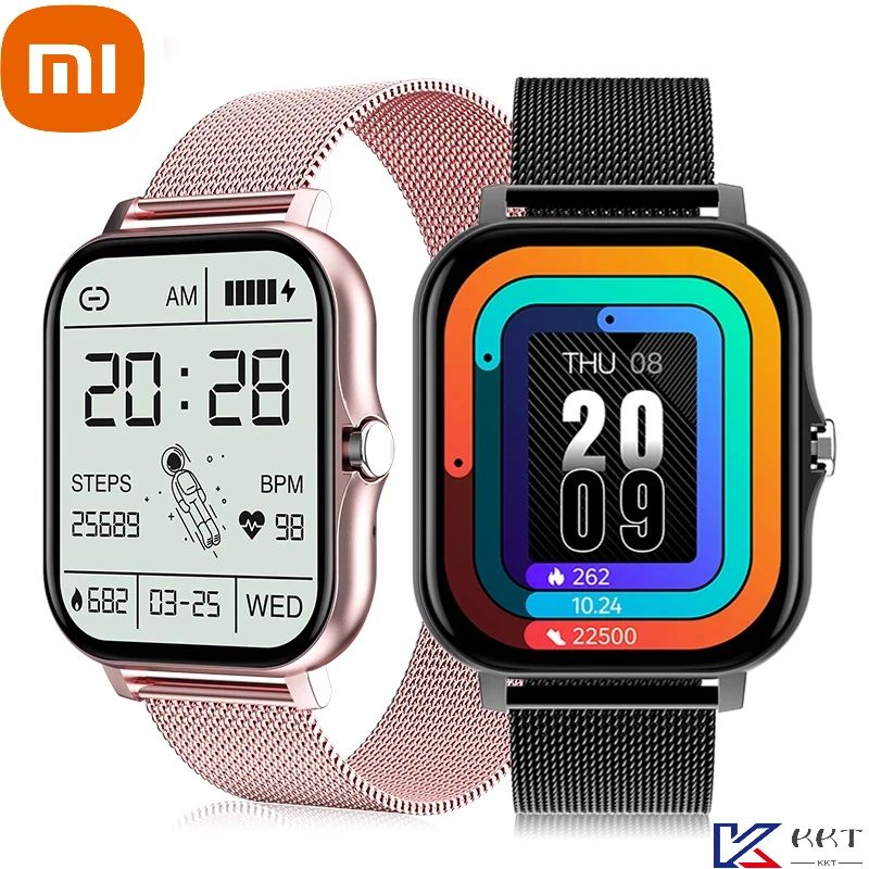 

XIAOMI Bluetooth Call Smart Watch Men Heart Rate Blood Pressure Sports Fitness Fashion Multi-function SmartWatch for Android IOS