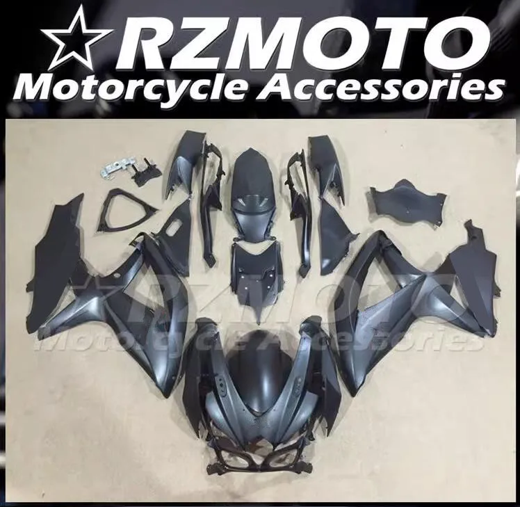 

4Gifts New ABS Fairings Kit Fit For Suzuki GSX-R 600 750 K8 08 09 10 2008 2009 2010 Bodywork Set Custom Black Matte
