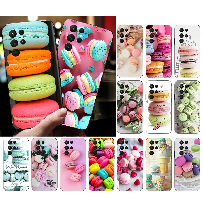 

Phone Case for Samsung Galaxy S23 S22 S21 S20 Ultra S20 S22 S21 S10E S20FE Note 10Plus 20 Ultra Macaroon Macaroons Case