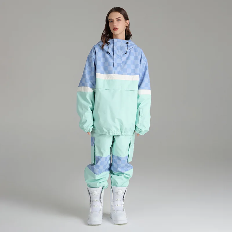 

Women's Ski Suit 2022 Outdoor Sports Snowboard Wear Jacket Overalls Windproof Waterproof Skiing Set Men Snow Pant Winter Clothes