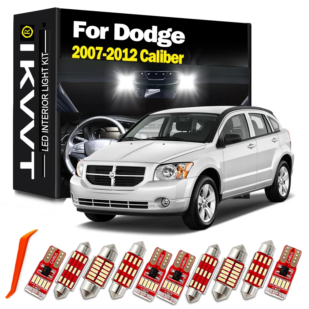 

IKVVT 10 шт. Canbus автомобильные лампы Женский комплект интерьера для 2007-2010 2011 2012 Dodge Калибр Карта Купол багажник номерной знак лампа