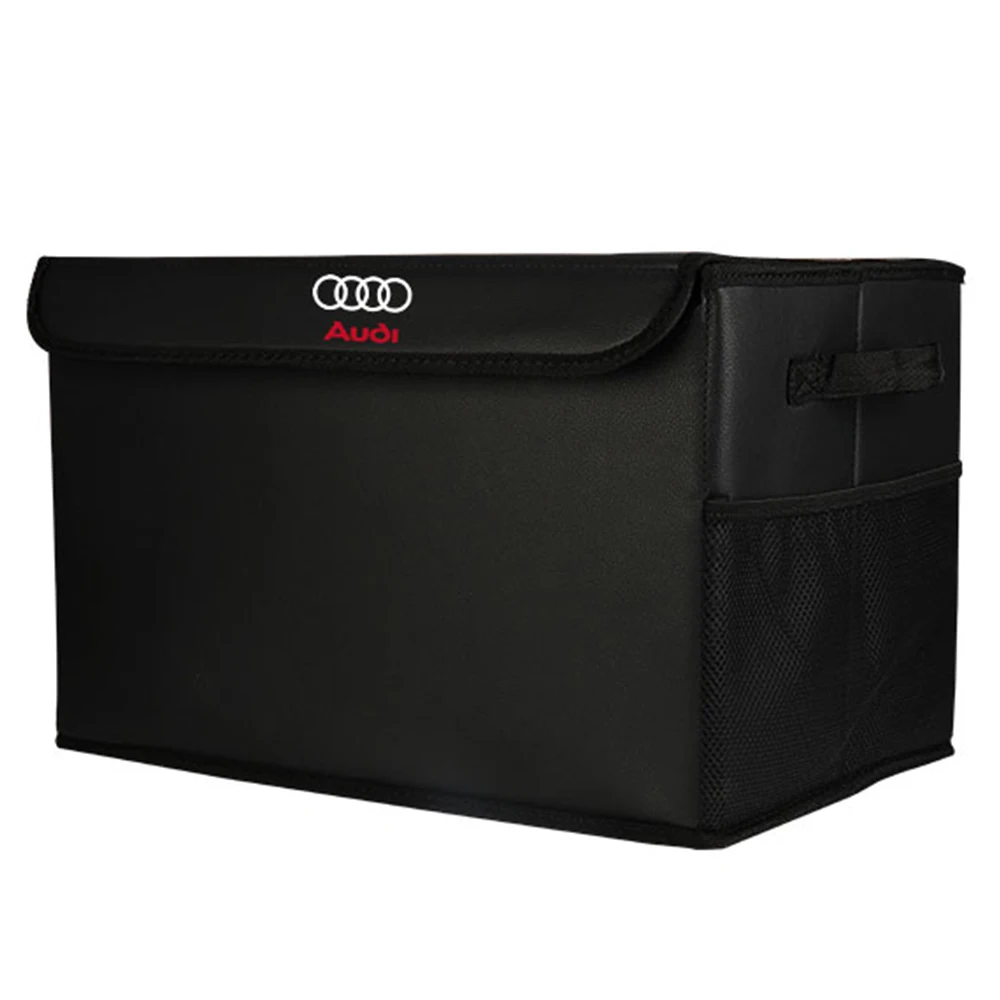 

Автомобильный кожаный задний багажник, складной ящик для хранения, сумка-органайзер, декор для Audi Sline TT A1 A2 A3 A4 A5 A6 A7 A8 8P B6 B7 B8 C5 C6 C7 Q5
