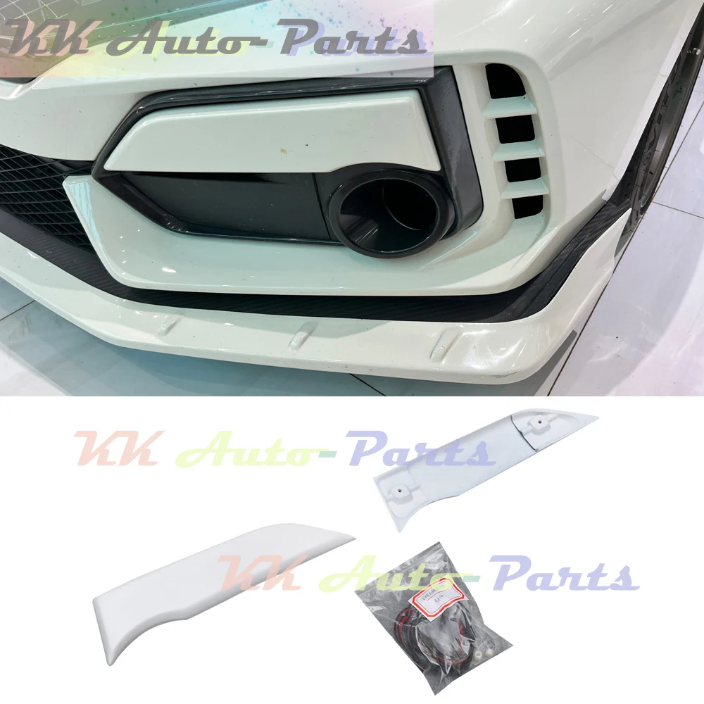 

For Honda Civic 10TH FK8 Hatchback FRP Fog Light Eyelids Headlight Eyebrow Cover Air Vent Trim 2016-2019 Car Accessories