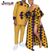 african dresses for women african clothes for couples shirt and pants sets lover couples clothes print maxi long dress wyq623