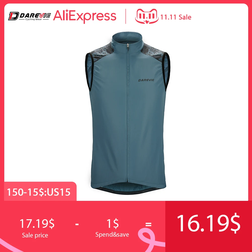 

DAREVIE мужской жилет для велоспорта Лето 2022 Pro Team дышащий Женский жилет для велоспорта ветрозащитный Быстросохнущий жилет без рукавов для вел...