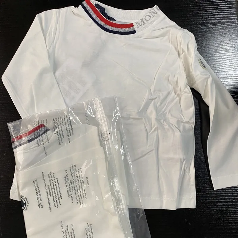 

Детская футболка, Топ с длинным рукавом, осенняя одежда, хлопковая белая футболка для мальчиков, модные топы для подростков, детская белая р...