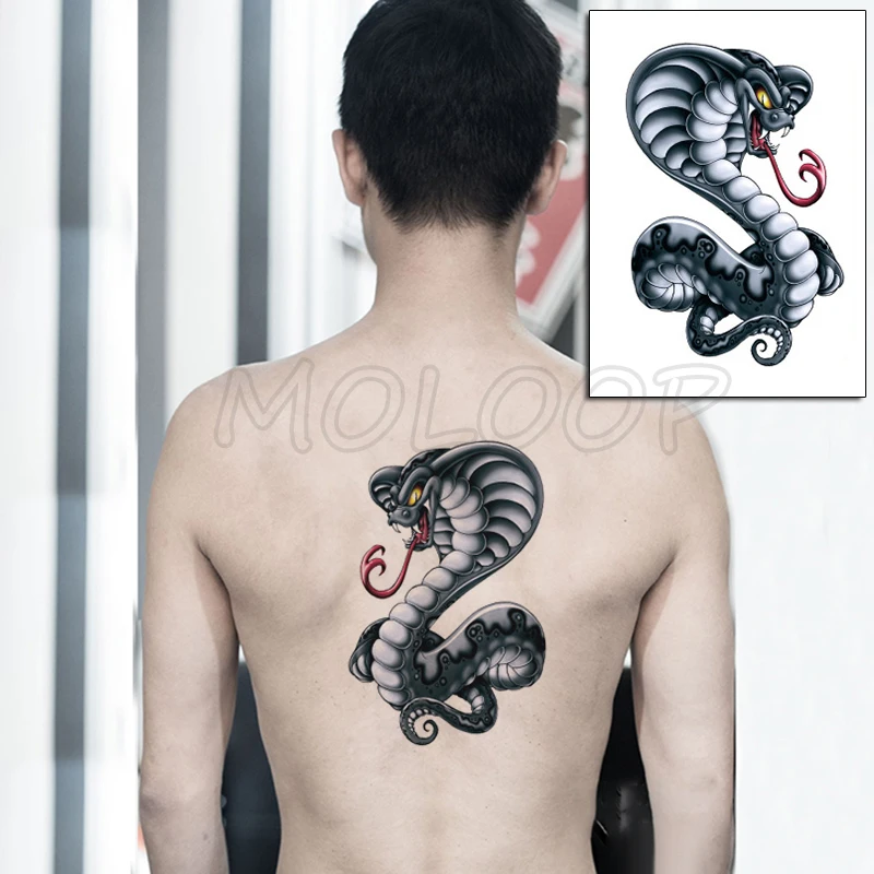 Водостойкая Временная тату-наклейка лошадь большие животные волосы тату