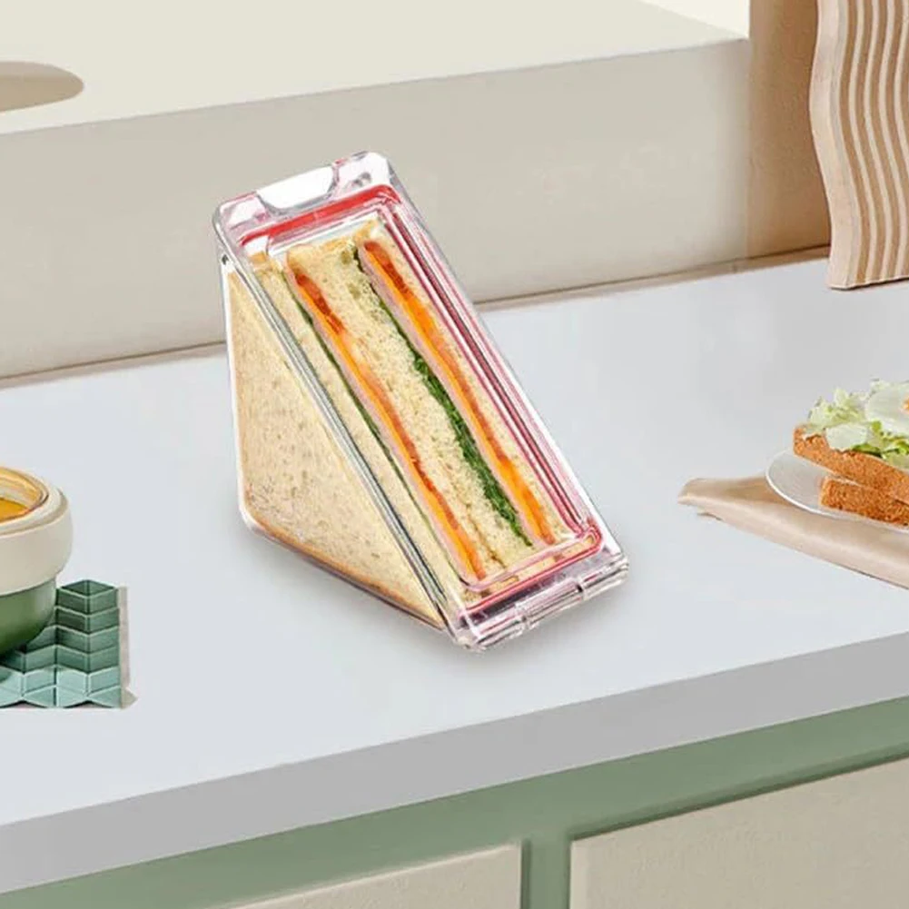 Треугольный контейнер для сэндвичей многоразовый торта чизкейка герметичный