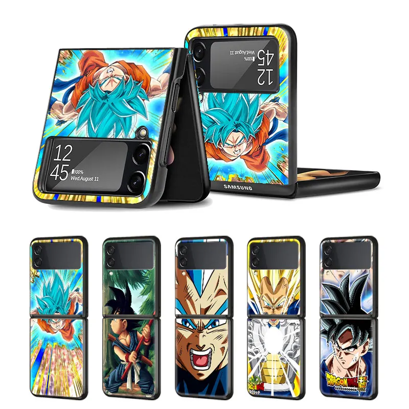 

Cover Case for Samsung Galaxy Z Flip Flip3 5G Capinha Korea Funda Hard Fashion Style Trend Japan Casing Goku Dragon Ball Star