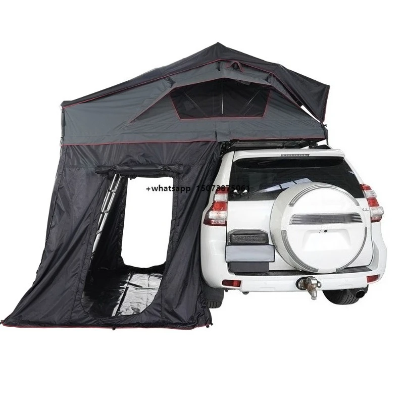 Фото Палатка на крышу автомобиля Sunday Campers Soft Rooftop Tent SRT15E для глэмпинга на природе с пристройкой-анексом №2
