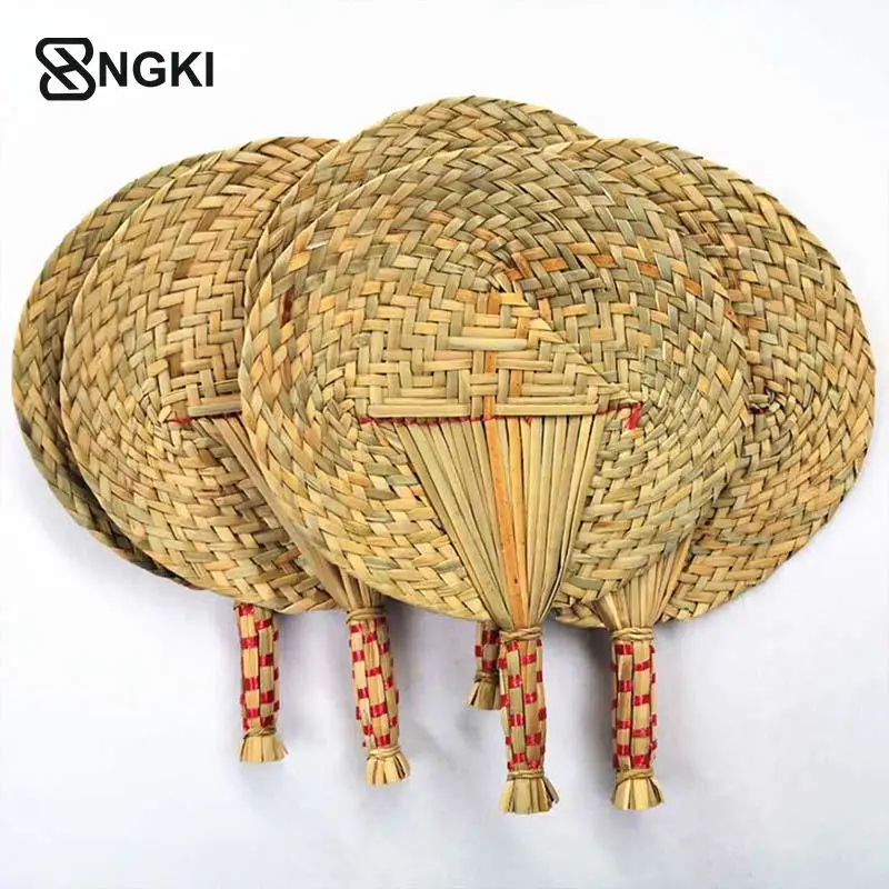 

1 шт., соломенный веер ручной работы в китайском стиле