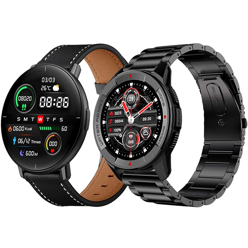 

Watchband for Xiaomi Mibro X1 SmartWatch Metal Stainless Steel Bracelet for Xiaomi Mibro Lite Genuine Leather Strap replace belt