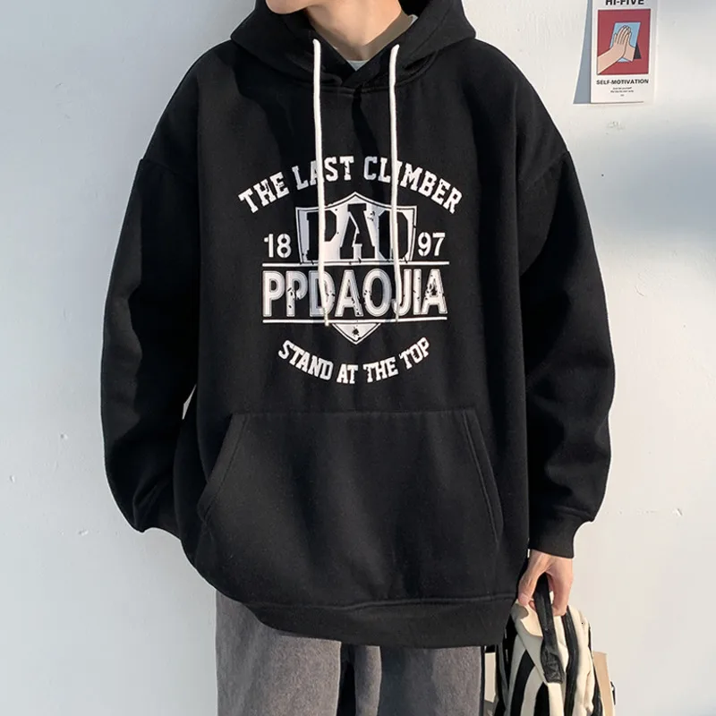 Мужская толстовка с капюшоном и надписью в стиле хип-хоп | одежда