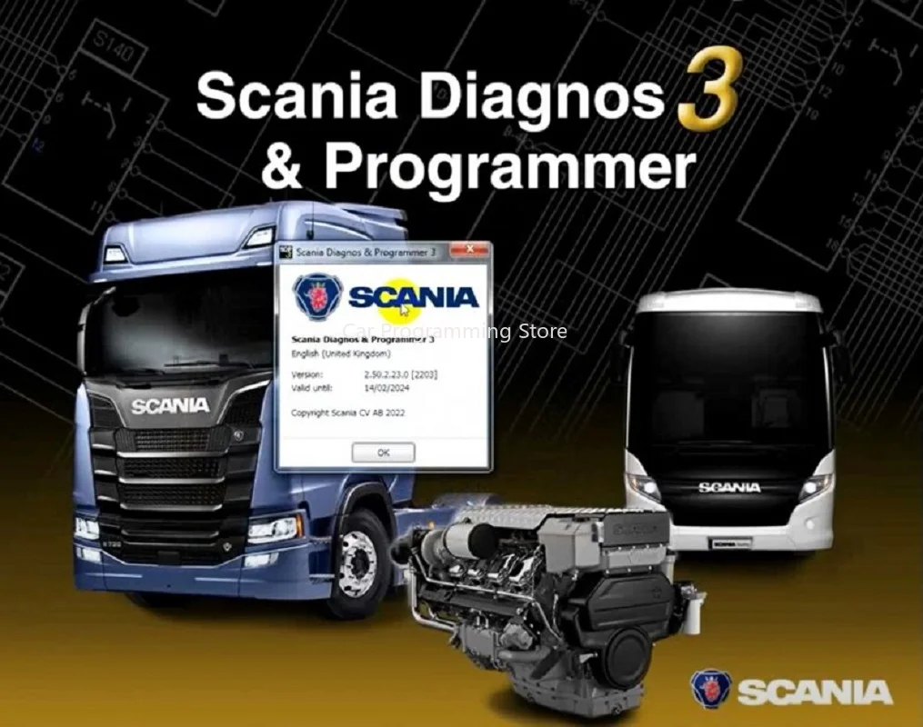 Программатор диагностики Scania SDP3 2 52 3 + диагностика Keygen Грузовики Промышленные