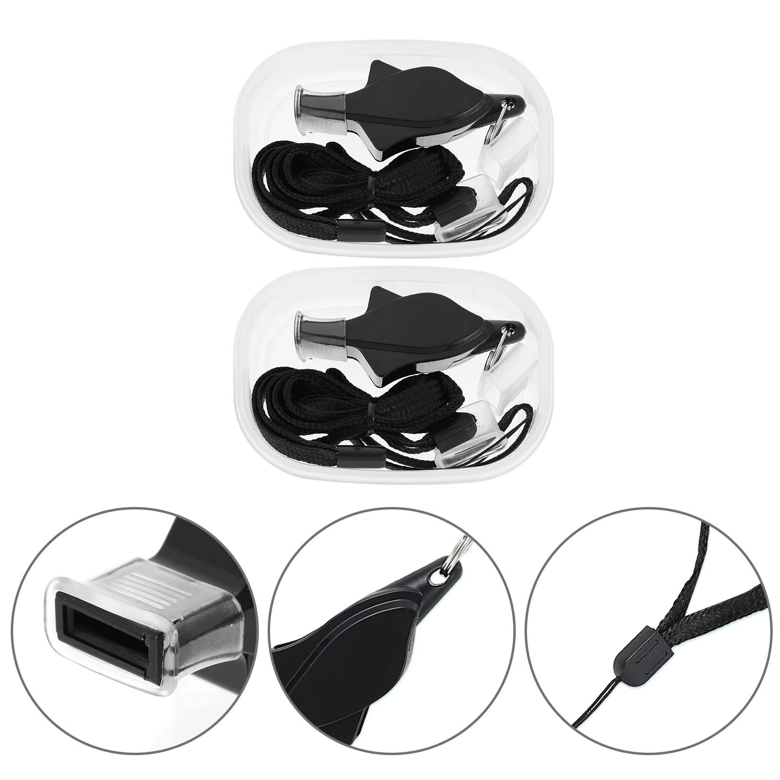 

2Pcs Training Accessory Portable Whistles Children Whistle for Outdoors Match Game