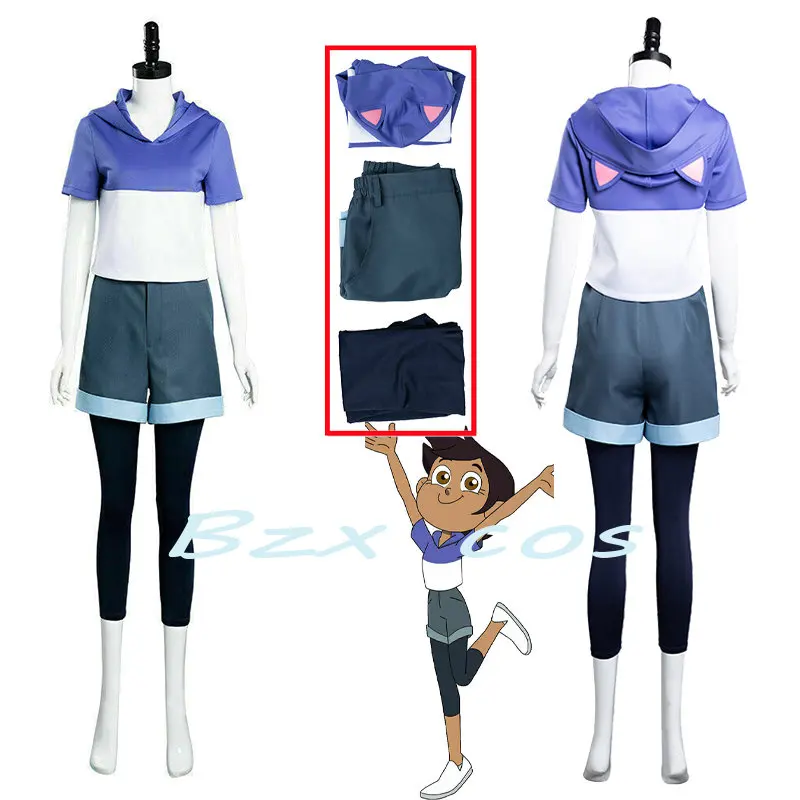 

Костюм Noceda для косплея аниме Совы Luz, костюм для косплея, Толстовка для взрослых и детей, свитер, штаны, наряды, Детский костюм на Хэллоуин, ка...