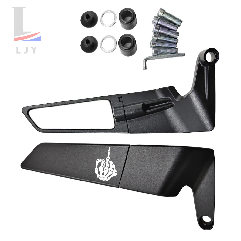 Для ninja 400 650 300 250 250R ZX14R ZX10R ZX6R 1000 SX H2 ZX7R Мотоциклетные зеркала заднего вида с ЧПУ HD Боковое зеркало на конце мотоцикла