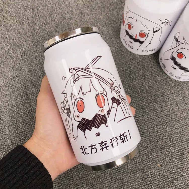 

Creative Stainless Steel Japan Juice Drink Cans Thermos Portable Unisex Students Personality Trendy Straw Cup