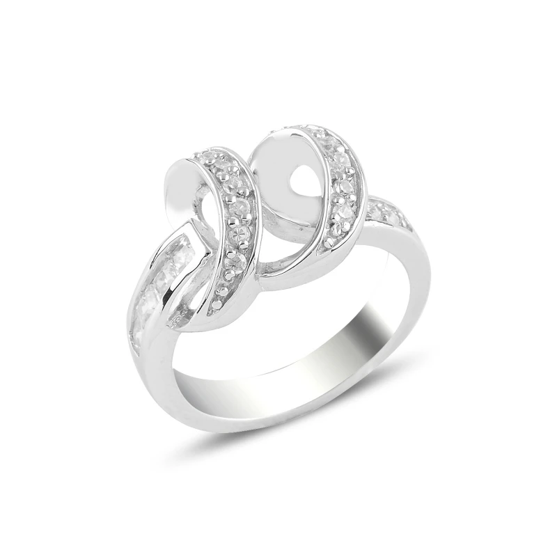 

Серебряное кольцо с фианитом