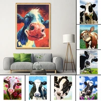 new arrival 5d diy daimond painting full square cow set cross stitch kit embroidery mosaic art picture of rhinestones home decor
