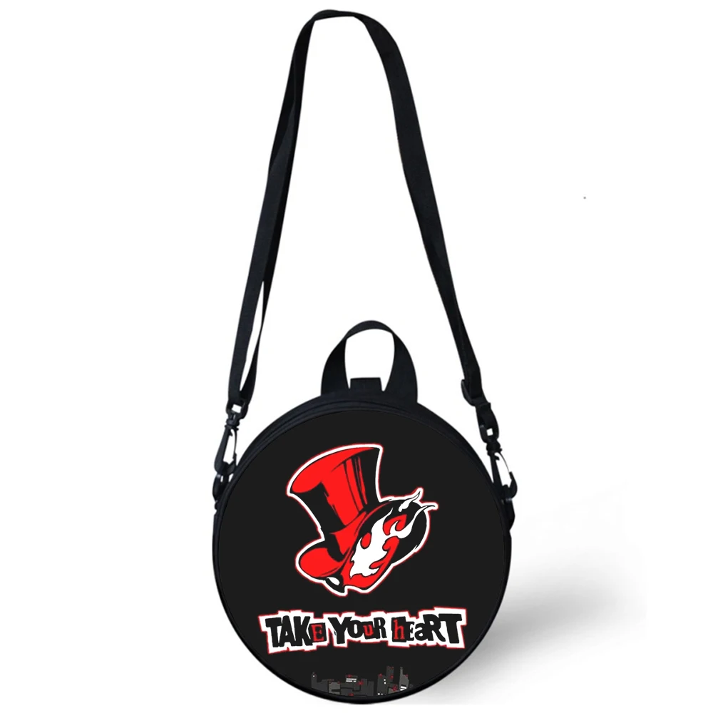 Persona 5 Take Your Heart P5 Child kindergarten Bag 3D Print Crossbody Shoulder Bags School Women Mini Round Bagpacks Rugtas Bag