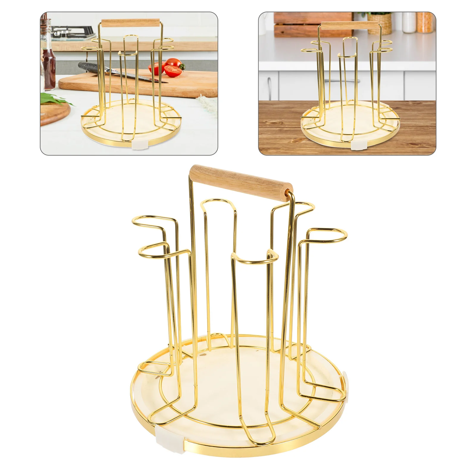 

Cup Rack Mug Stand Holder Drying Coffee Tree Bottle Organizer Glass Drainer Metal Teawater Storage Drain Display Drinking