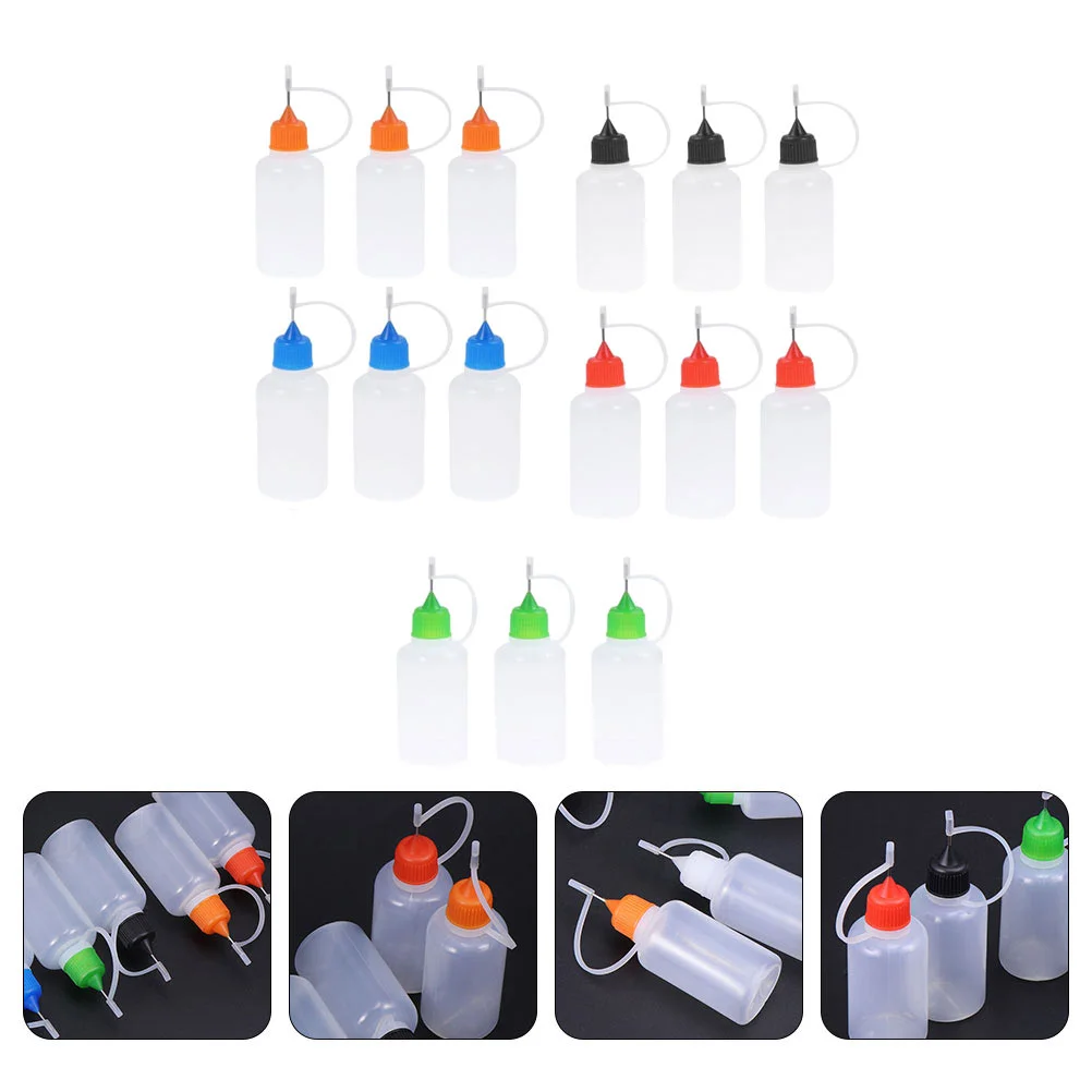 

15 шт., бутылочки-аппликаторы для игл