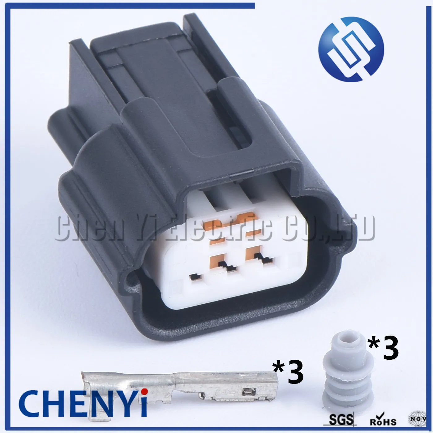 1 компл., 3-контактный разъем «мама» (0,6), женский автомобильный Электрический разъем «мама», водонепроницаемые Автомобильные Разъемы с клеммой