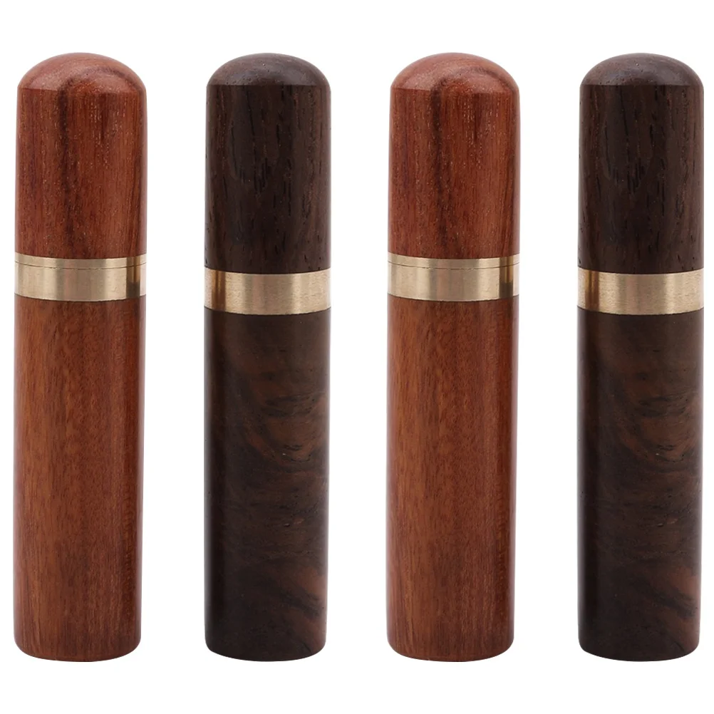 

4 Pcs Wooden Needle Thread Container Threading Holder Case Crafts Box Needles Organize