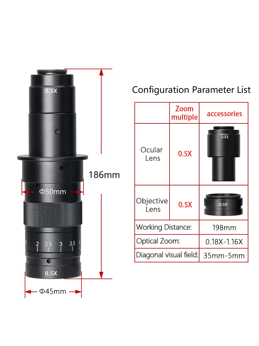 

Зонгмай регулируемый объектив для микроскопа 100X 200X 400X 800X