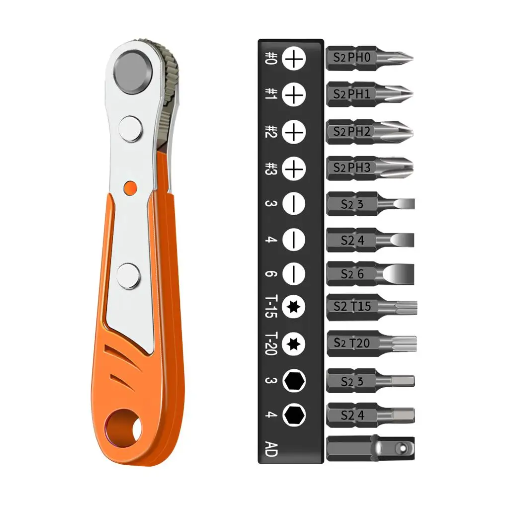 

12 Pieces Ratchet Screwdriver Accessories Professional Metalworking Accessory Multifunctional Wrench Kit Drill Bit