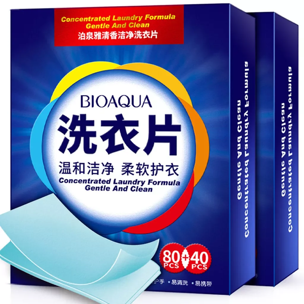 

120pcs Efficient Detergent Multifunction Laundry Tablet Portable Travel Washing Powder New Formula Concentrated Washing Powder