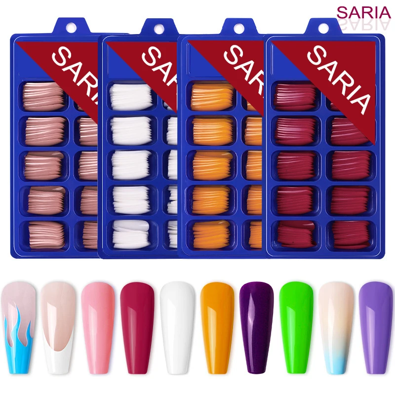 100 шт. тонких предметов для дизайна ногтей в форме лестницы миндаль с длинным